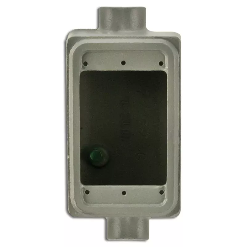 FS Device Box, 1-Gang, Feed-Thru, Type: FSC, 3/4″, Malleable Iron By Appleton APPFSC175