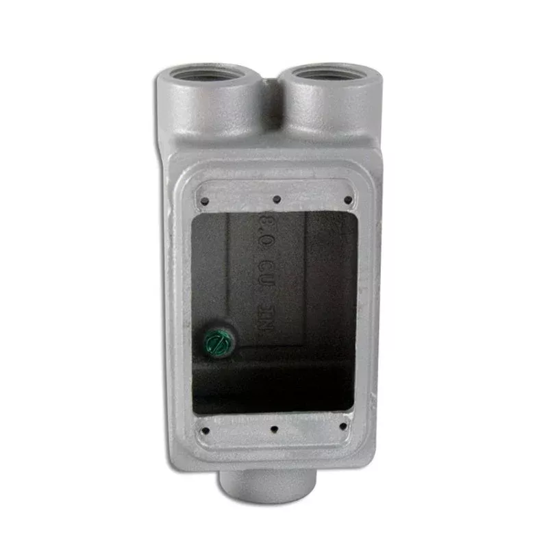 FS Device Box, 1-Gang, Feed-Thru, Type: FSCC, 3/4″, Malleable Iron By Appleton APPFSCC175