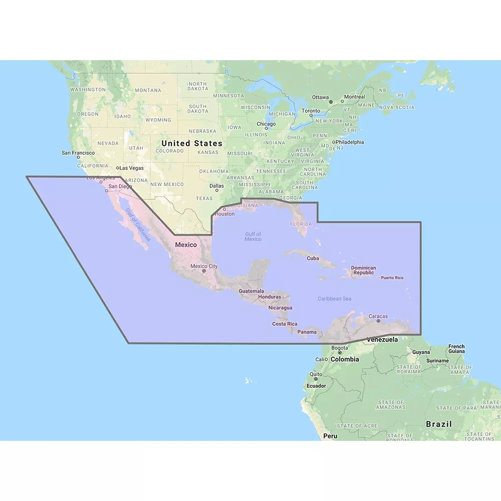 Furuno Central America, CaribbeanPart of Mexico Vector Chart - 3D DataStandard Resolution Satellite Photos - Unlock Code [MM3-VNA-027]