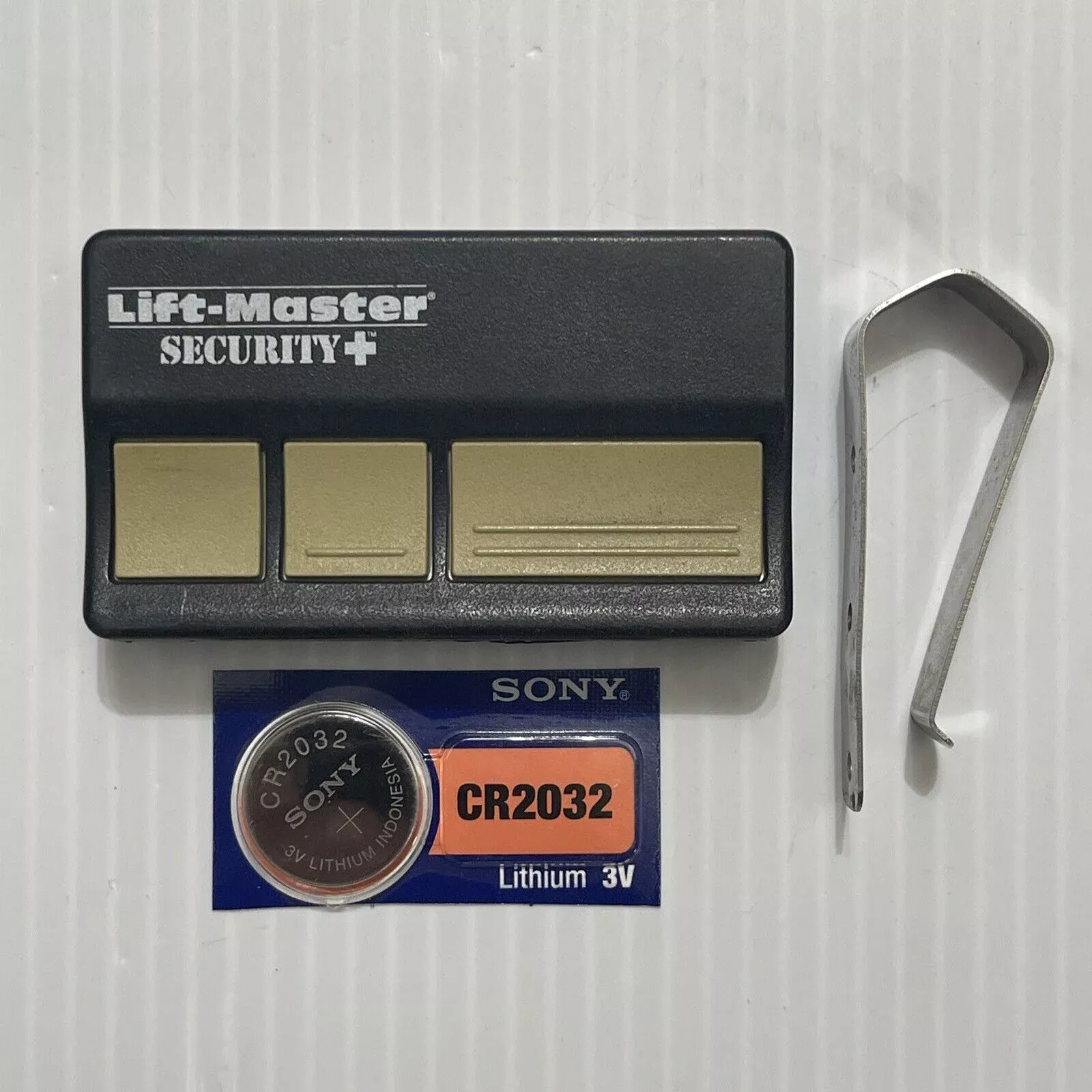 Genuine OEM Chamberlain Liftmaster 973LM 3 Button Remote w/Clip HWB1241