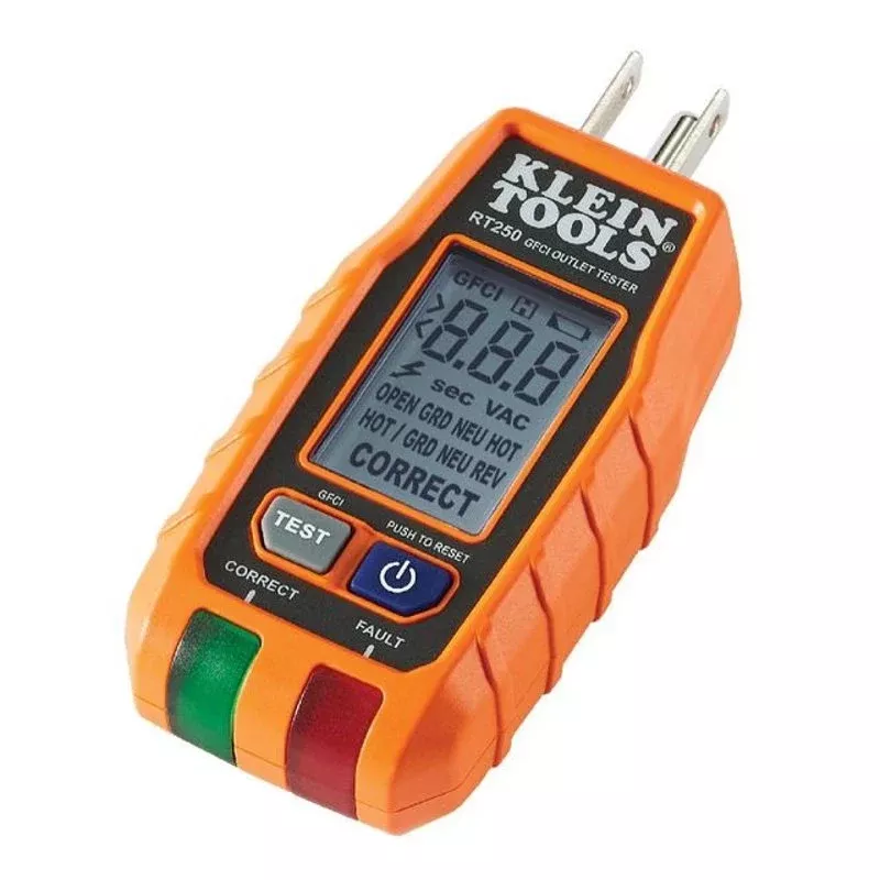 GFCI Receptacle Tester with LCD By Klein Tools RT250