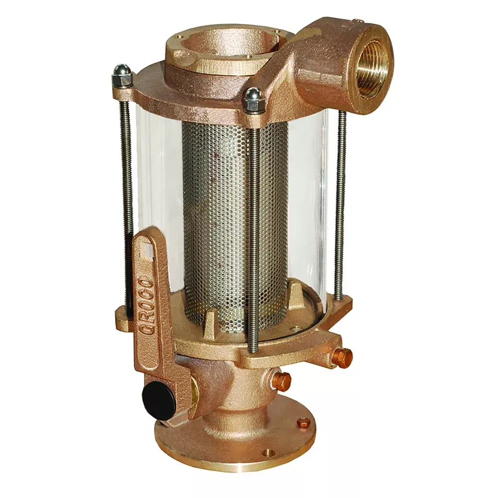 GROCO 3/4″ Ball Valve/SeacockRaw Water Strainer Combo [BVS-750]