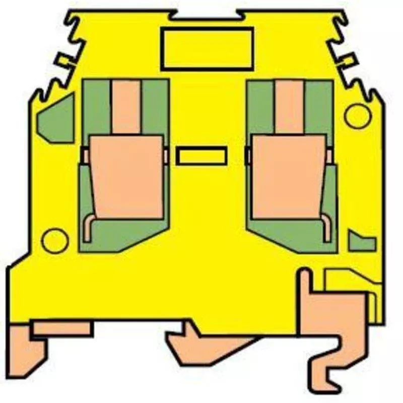 Ground Terminal Block, Type: 2,5/5.P By Entrelec 0165 488.27