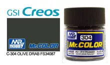 Gunze - C304 Mr Color Semi Gloss Olive Drab FS34087