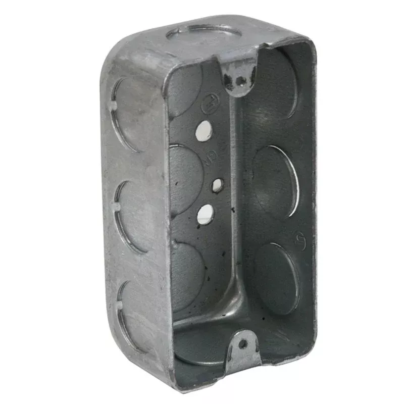 Handy Box, 1-1/2″ Deep, 1/2″ KOs, Drawn, Metallic By Appleton 4SSLS12