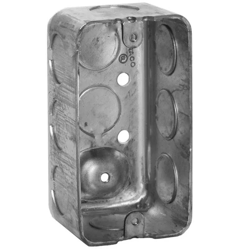 Handy Box, 2-1/8″ Deep, 1/2″ KOs, Drawn, Metallic By Appleton 4SSL12DR