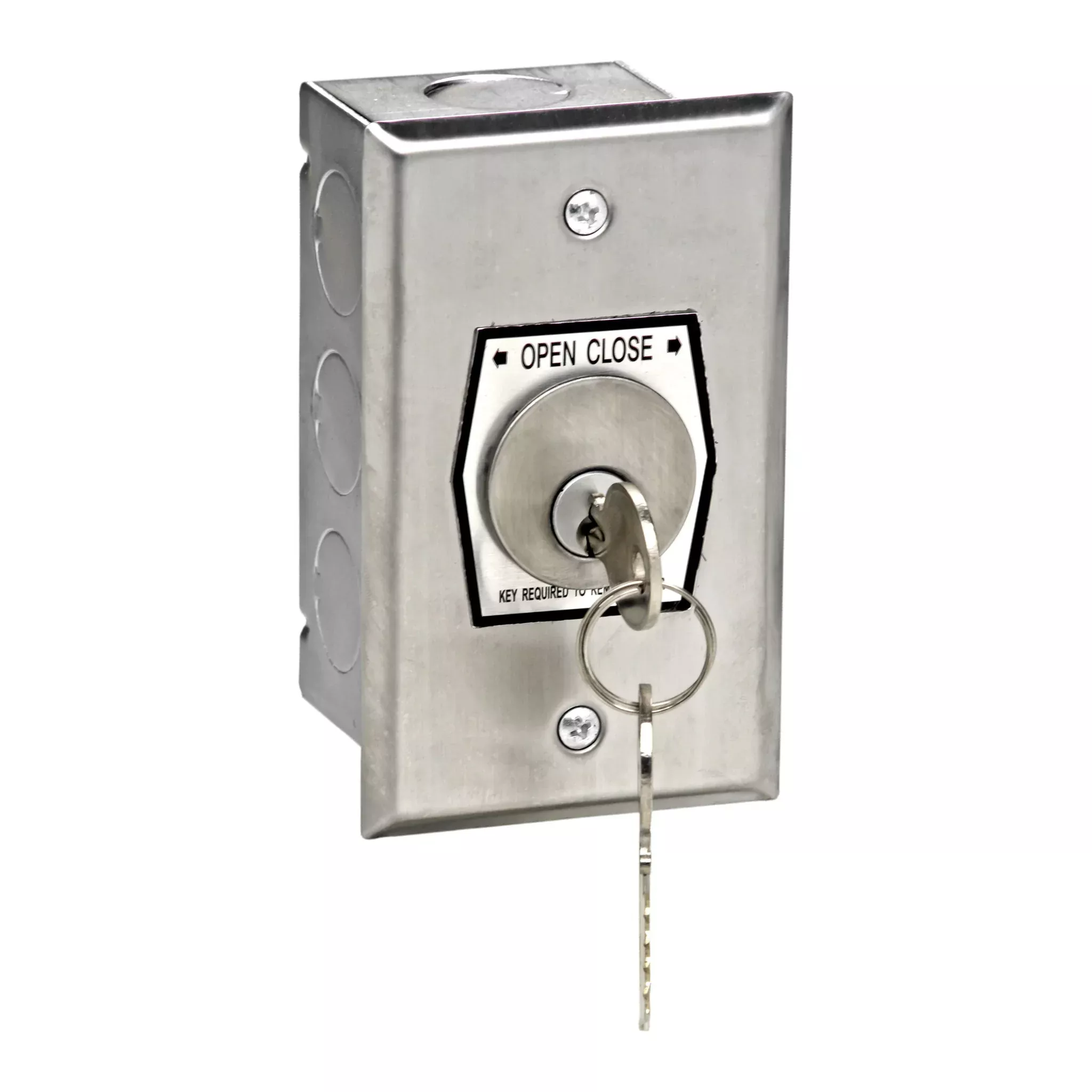HBFX Exterior Flush Keyswitch in Single Gang Box