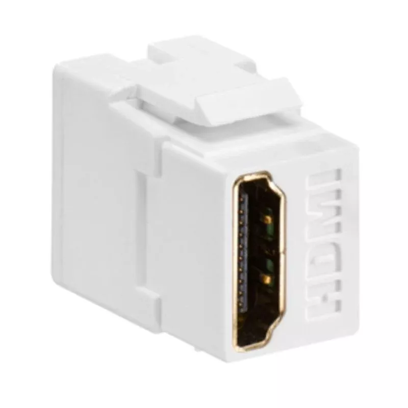 HDMI Connector, Feedthrough, QuickPort,White By Leviton 40834-W