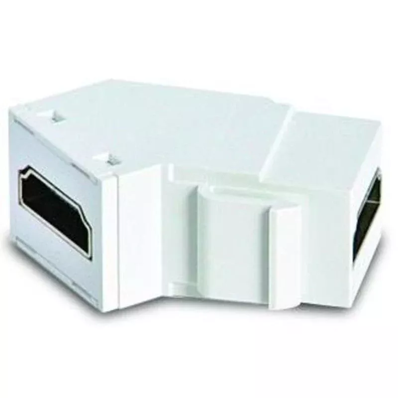 HDMI Coupler, Keystone Jack, ON-Q, Angled Back, White By ON-Q WP1234-WH