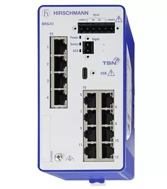 Hirschmann 942170073 BRS20-12TX 12 Port Managed Ethernet Switch