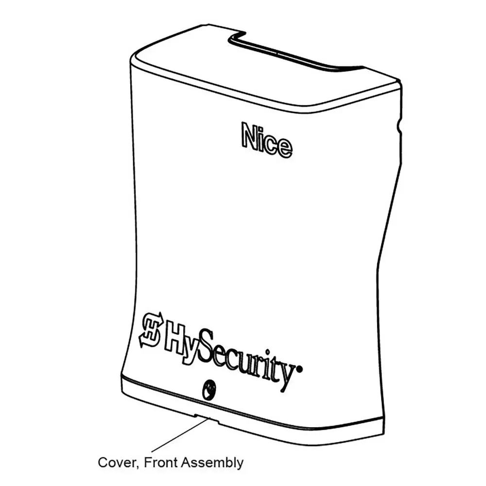 Hysecurity MX4465 front cover assembly for SlideSmart and SwingSmart CNX