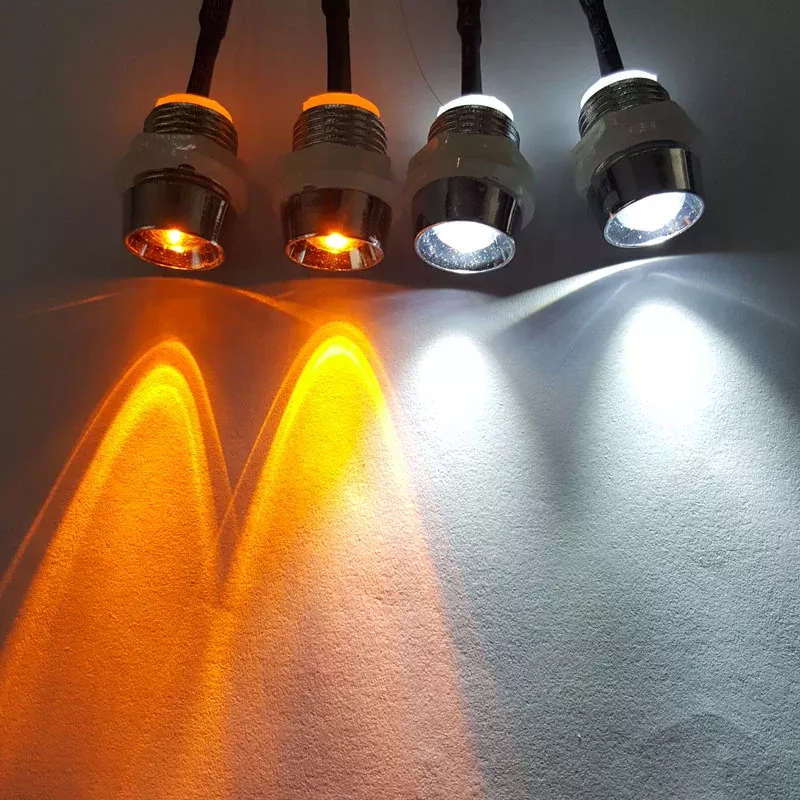 IslandHobbynut LIGHT KIT 17 -2x WHITE 8mm LED, 2x YELLOW 8mm LED(4PCS)