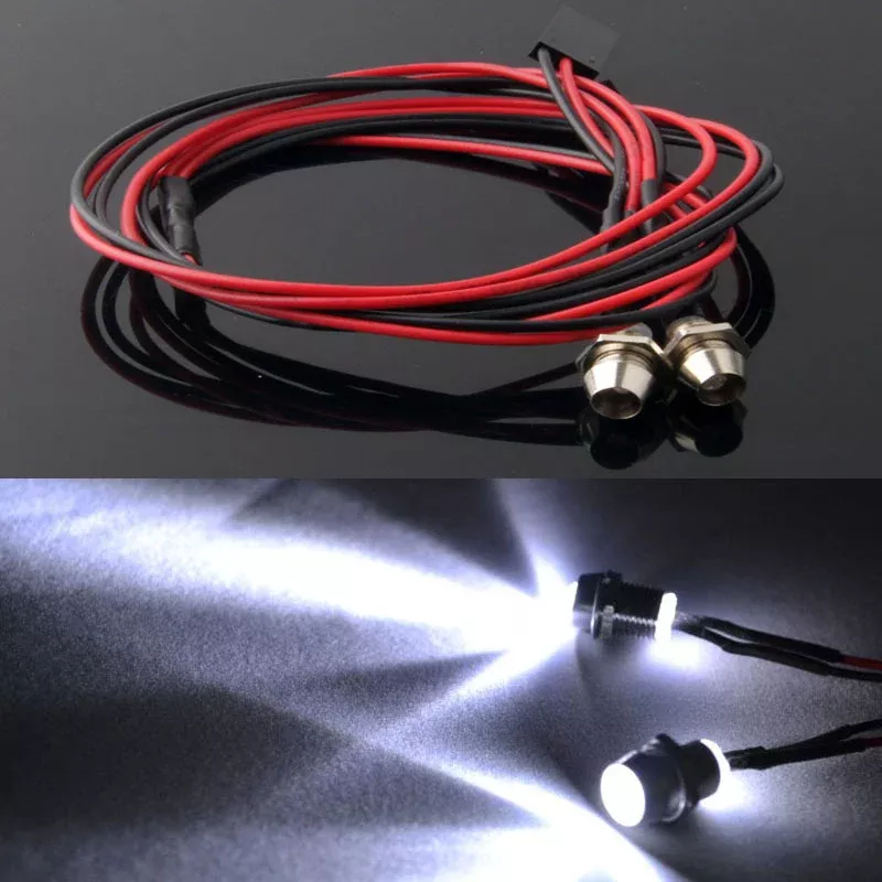 IslandHobbynut LIGHT KIT 9 - 2x white 5mm LED (2pcs)