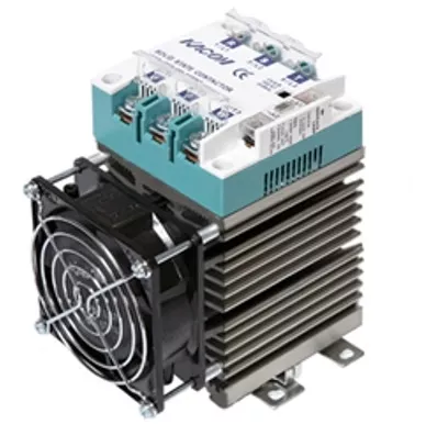 Kacon KSC5015ZAHF Three Phase Solid State Relay w/ Fan, 220V AC Input, 90-480V AC Load, 15A