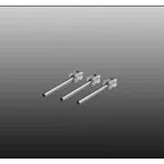 KDS-1140-BD - Tail Rotor Shaft ( 3 pcs)