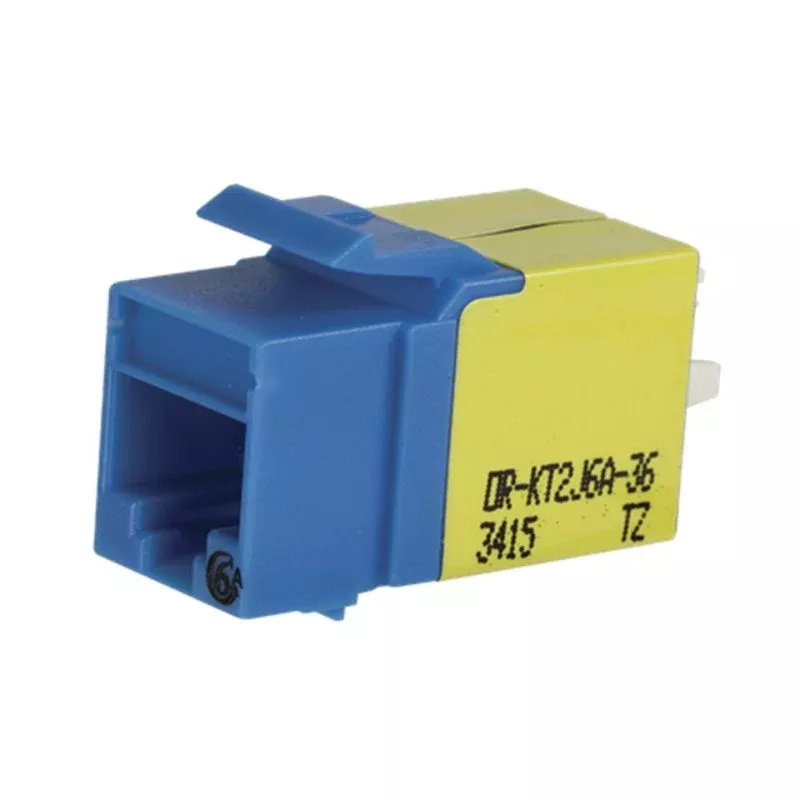 KT2 KEYSTONE CAT6A JACK BLUE By Ortronics KT2J6A-36