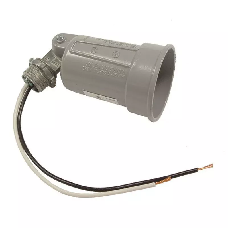 Lampholder, Weatherproof, Gray By Hubbell-Raco 5606-0