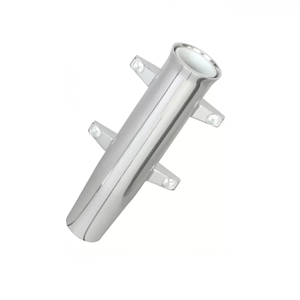 Lees Aluminum Side Mount Rod Holder – Tulip Style – Silver Anodize [RA5000SL]
