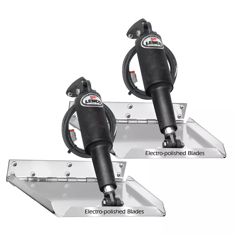 Lenco 9″ x 9″ Standard Performance Trim Tab Kit w/o Switch Kit 12V [15034-101]