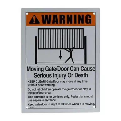 Liftmaster K40-38471 UL Warning Sign, HCTDCU