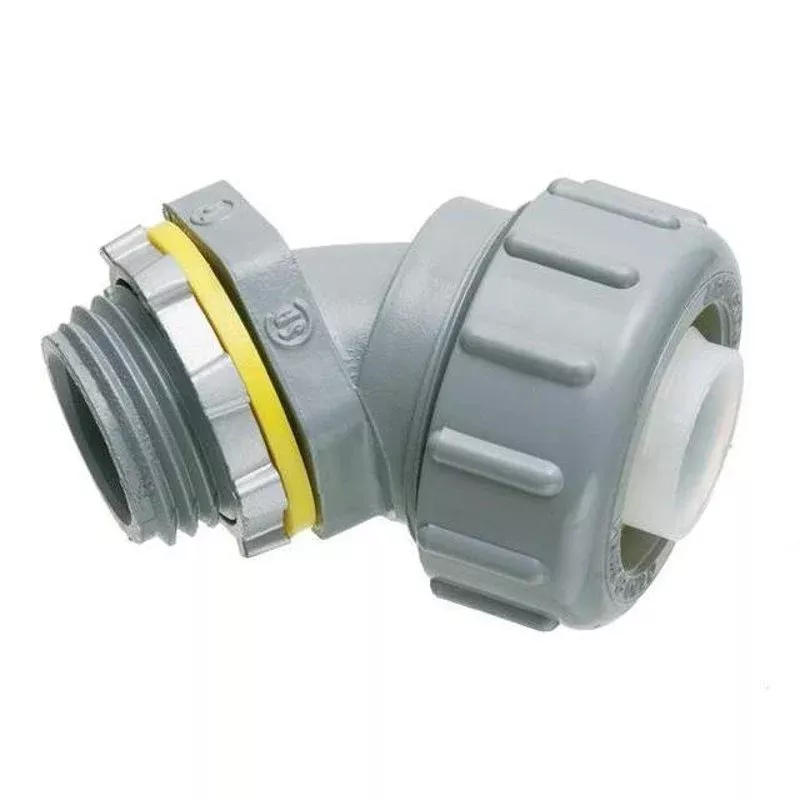 Liquidtight Connector, 45°, 1/2″, Non-Metallic By Arlington NMLT4550