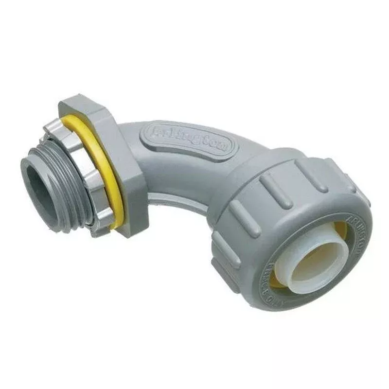 Liquidtight Connector, 90°, 1″, Non-Metallic By Arlington NMLT90100