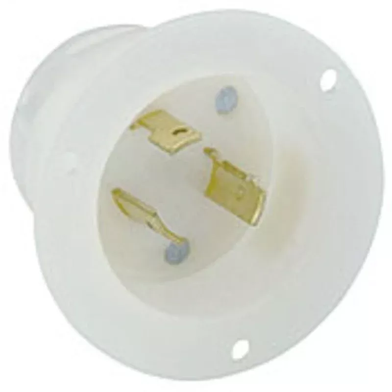 Locking Flanged Inlet, 20A, 125V, 2P3W By Leviton 2315