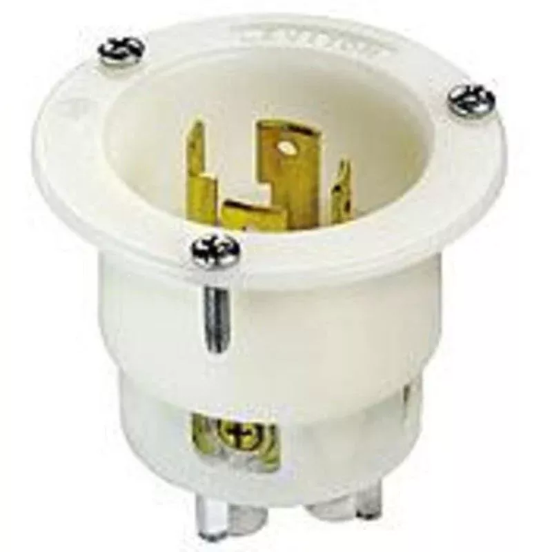Locking Flanged Inlet, 30A, 125/250V, 3P4W By Leviton 2715