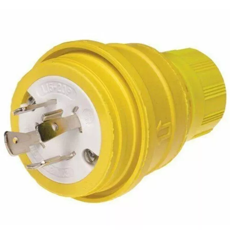 Locking Plug, 20A, 3PH 250V, Wetguard, 3P4W By Woodhead 26W75