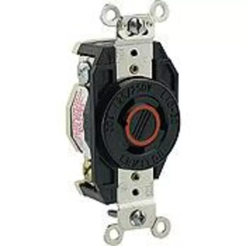 Locking Single Receptacle, 20A, 125/250V, 3P3W By Leviton 2360