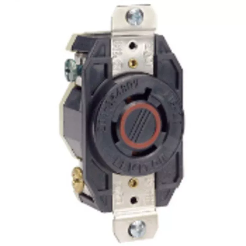 Locking Single Receptacle, 20A, 3PH 480V, 3P4W By Leviton 2430