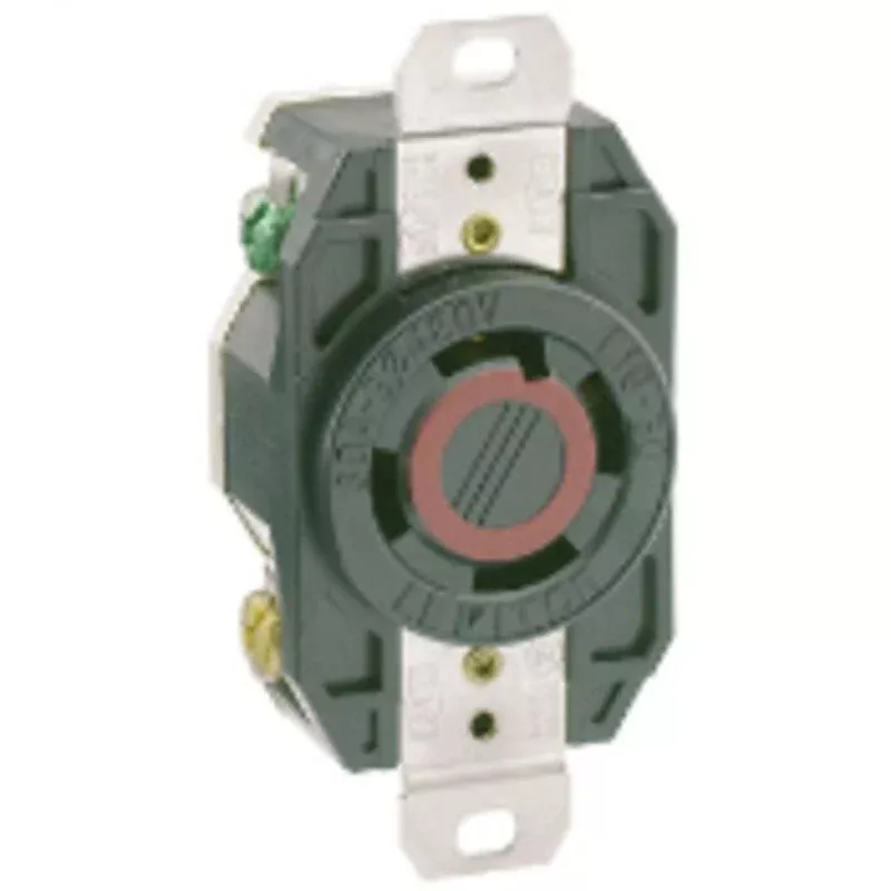 Locking Single Receptacle, 30A, 3PH 480V, 3P4W By Leviton 2730