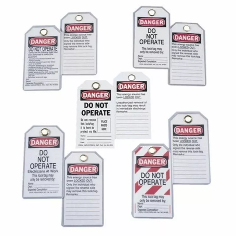 Lockout Tag, Heavy Duty, “Do Not Operate”, 5/Card By Ideal 44-830