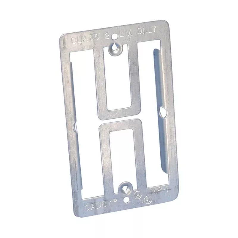 Low-voltage mounting plate, 1 gang By nVent Caddy MP1