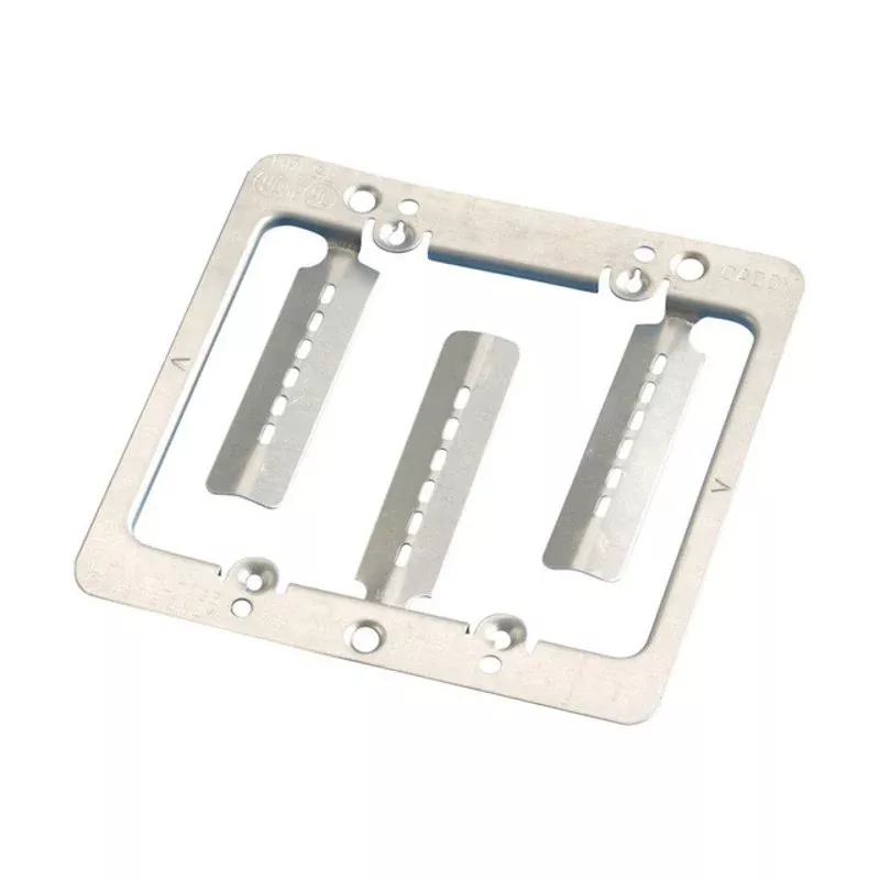 Low Voltage Mounting Plate with Screws, 2 Gang By nVent Caddy MPLS2