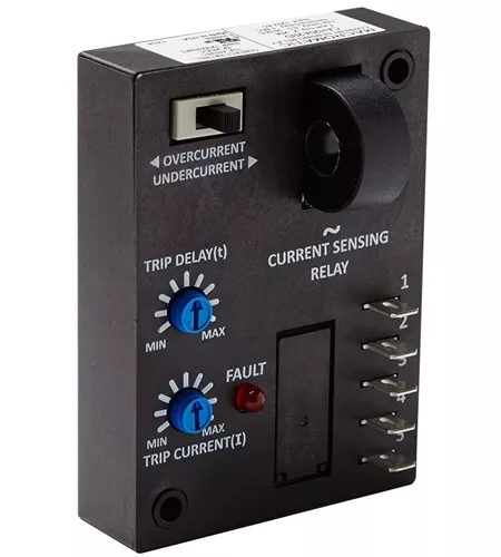 Macromatic CAH20A2BG Current Sensing Relay, 2-20A, 0.5-50 Sec, 120V, 4 Sec Delay