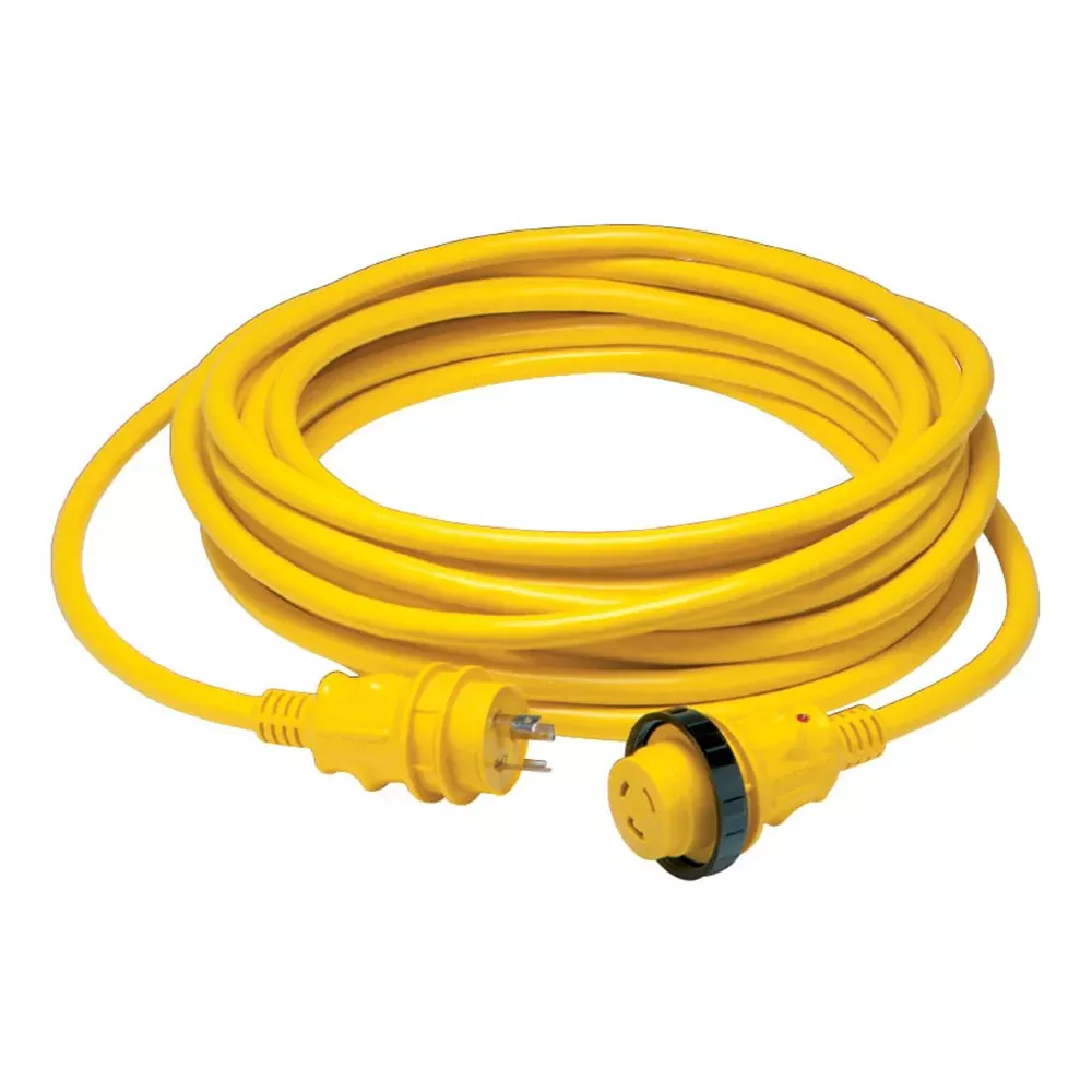 Marinco 30 Amp Power Cord Plus Cordset – 35′ – Yellow [35SPP]