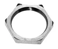 Mencom 221MPOT PG 21 Lock Nut, Nickel Plated Brass, w/ Cutting Edge