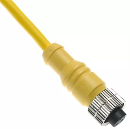 Mencom MAC-5FP-10M 1/2-20 Cordset, 5 Pole, Female Straight, 10 M
