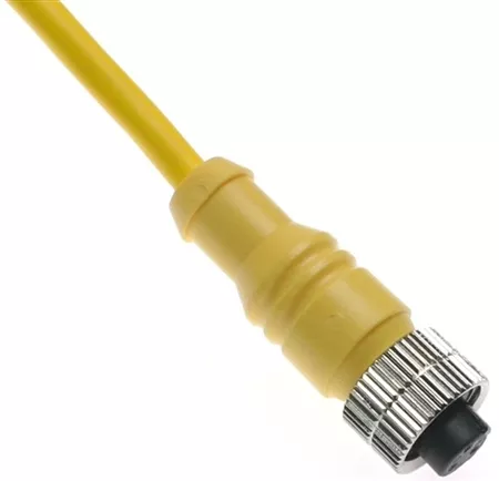 Mencom MAC-6FP-10M 1/2-20 Cordset, 6 Pole, Female Straight, 10 M