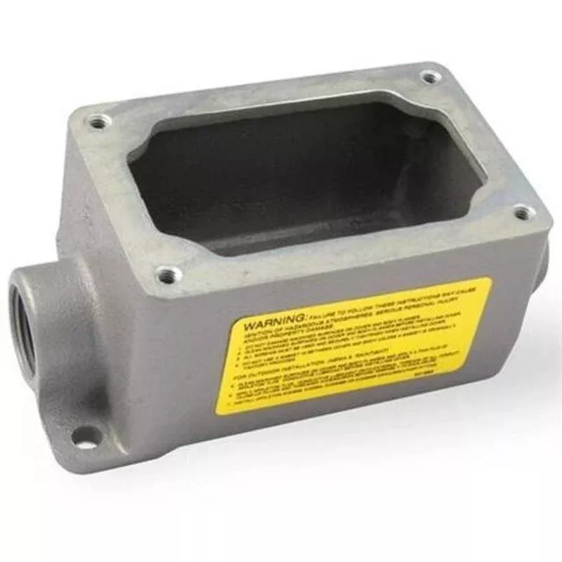 Mounting Body,EFD Type,1/2",1-Gang,Feed-Thru,Malleable Iron By Appleton EFDC150NLQ