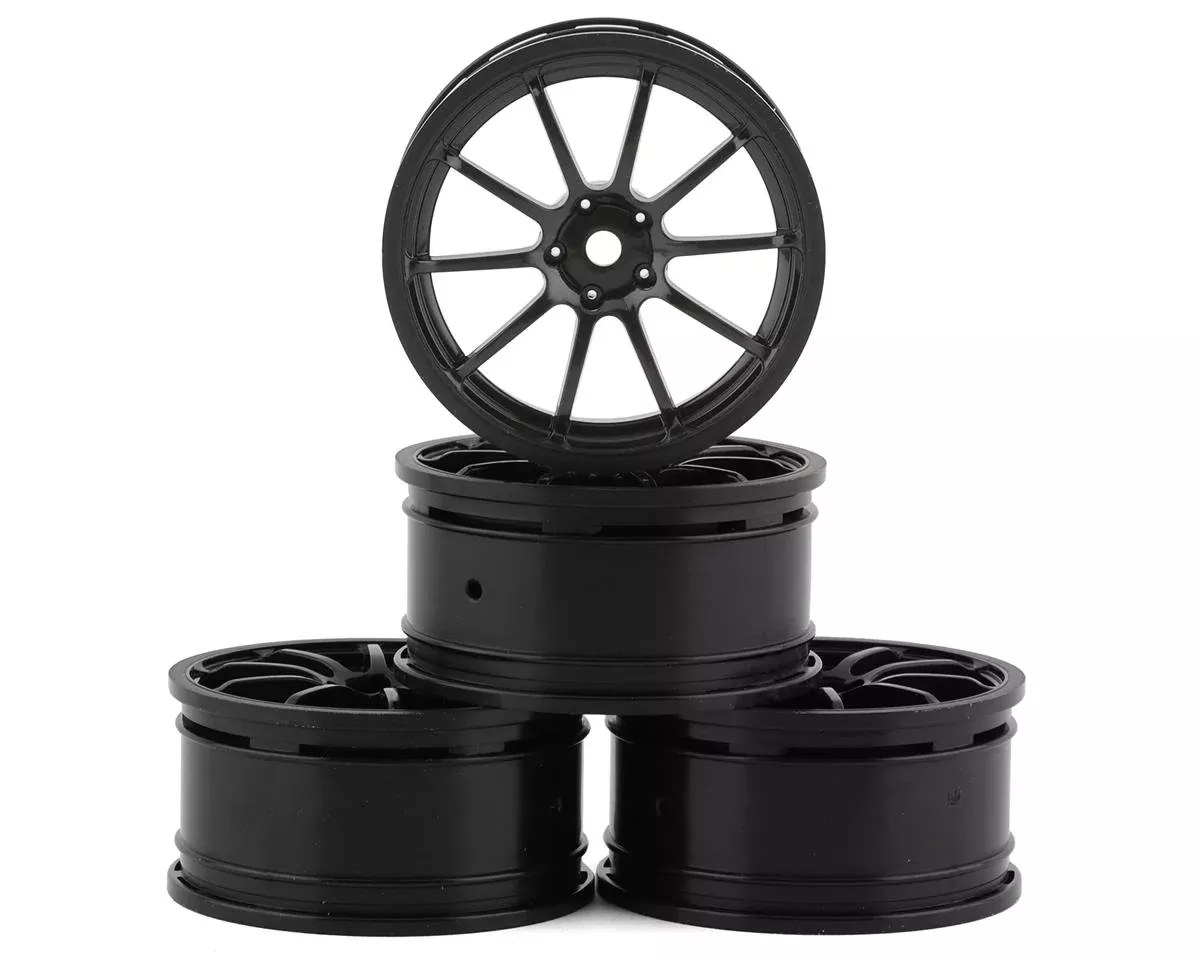 MST 832001BK TCR RS “17” Touring Car Wheels (Black) (4) (+1mm Offset)