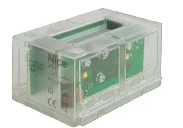 NICE APOLLO XBA7 Light, Flashing, Kit Integrated flashing light, white with amber lenses, mounts in XBA series barrier arm lid, for use only with the XBA3/BCU1 control boards