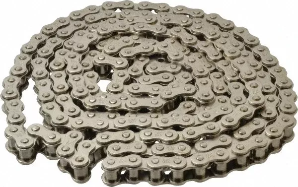 Nickel Plated #50 Roller Chain 100′ Spool