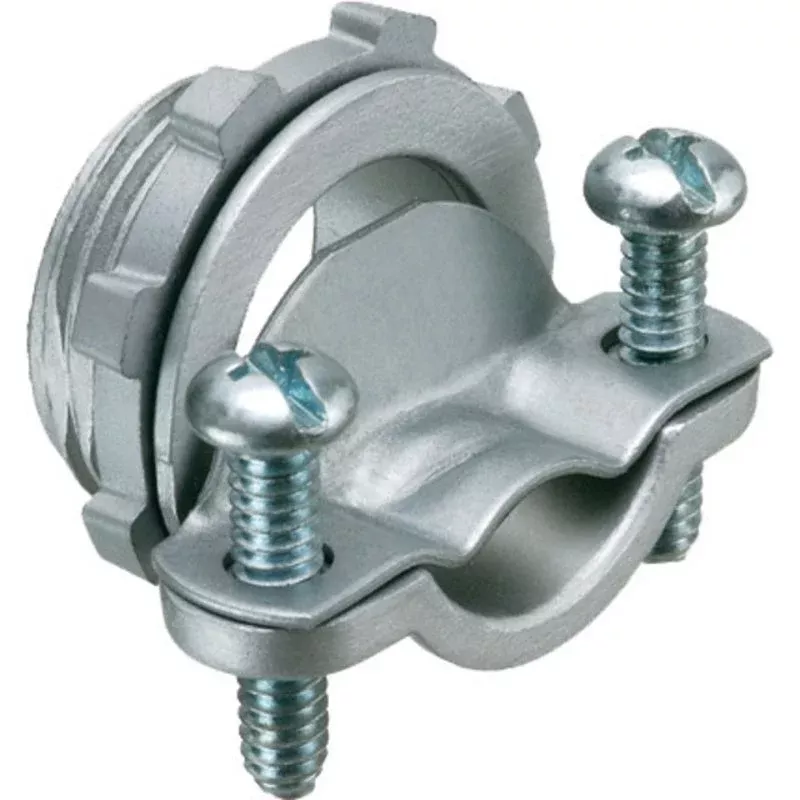 NM/SE Cable Connector, 2″, 2-Screw, Zinc Die Cast By Arlington 849S