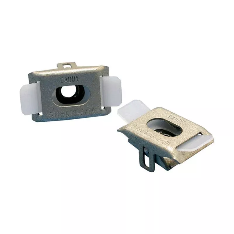 nVent CADDY Slick Nut, Polyamide, Spring Steel, 1/4″ Hole, Threaded By nVent Caddy SLICK250