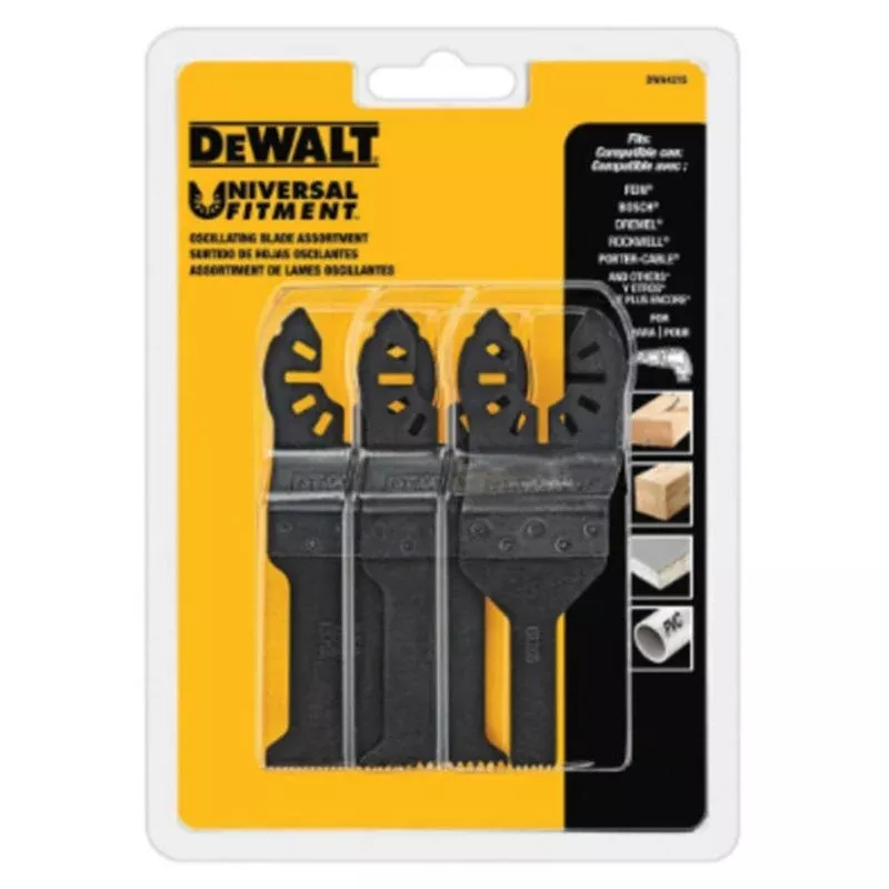 Oscillating 3 Piece Set By Dewalt DWA4215