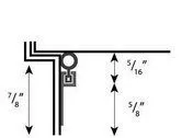Passage Door Perimeter Bulb Seal Kit 3’X7′