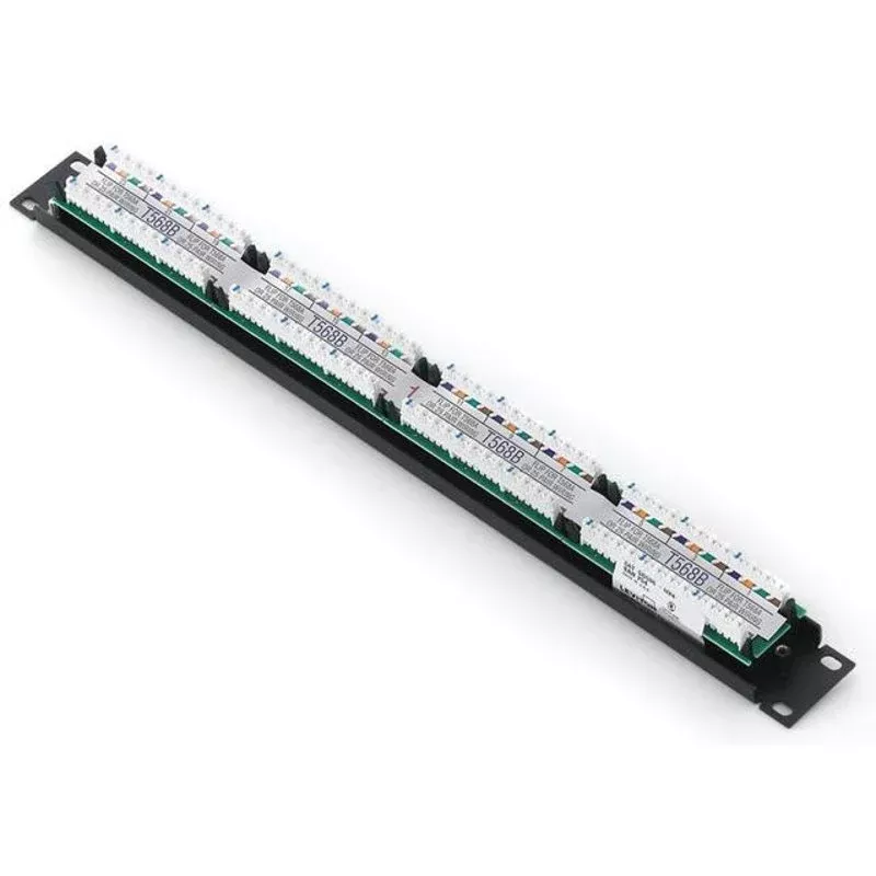 Patch Panel, Flat 110-Style, 1RU, 24-Port, Category 5e By Leviton 5G596-U24