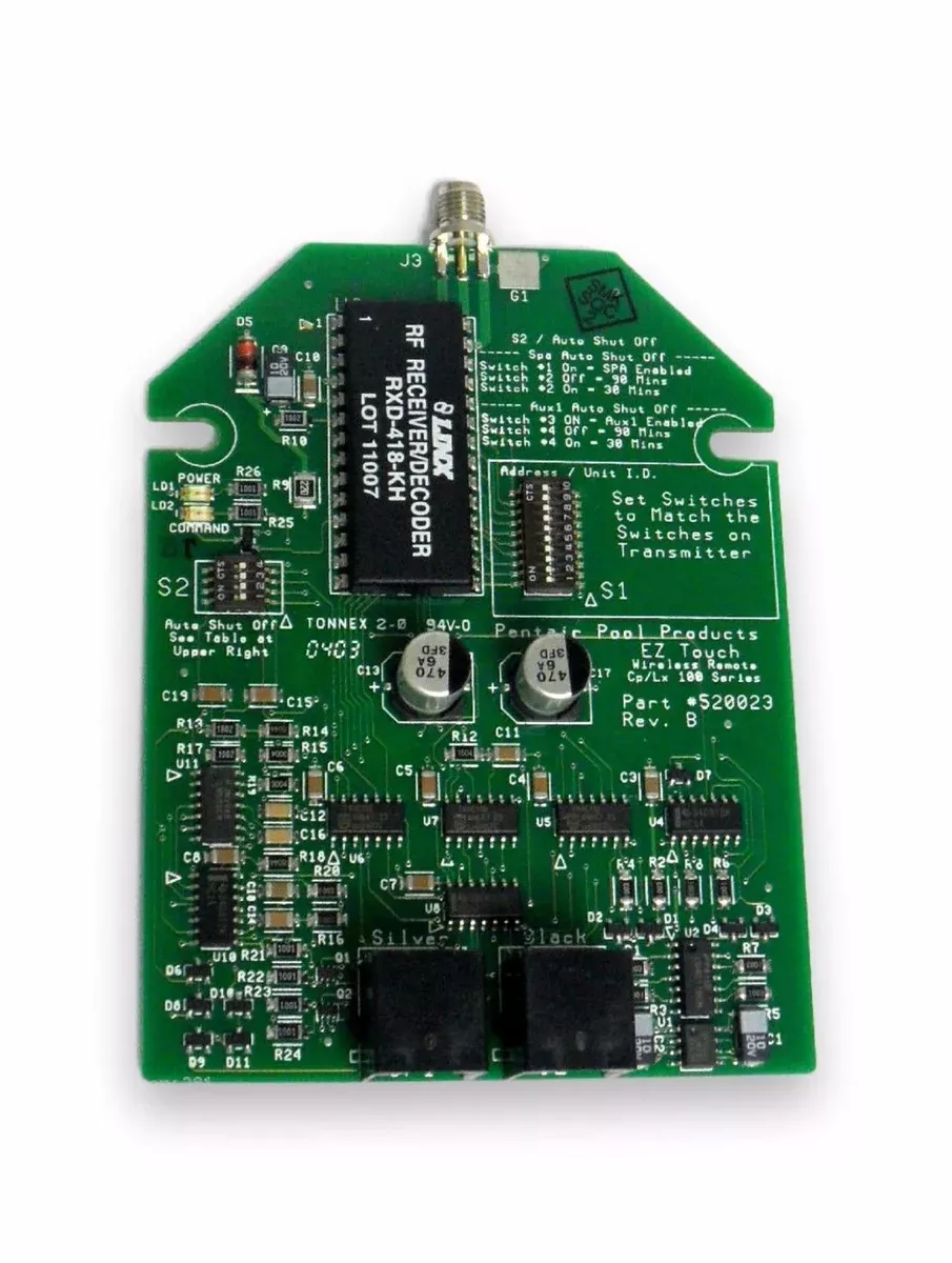 Pentair Compool 520023 EZTouch EZ Touch Replacement PCB CP100 LX100 520168